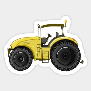 Yellow tractor Sticker